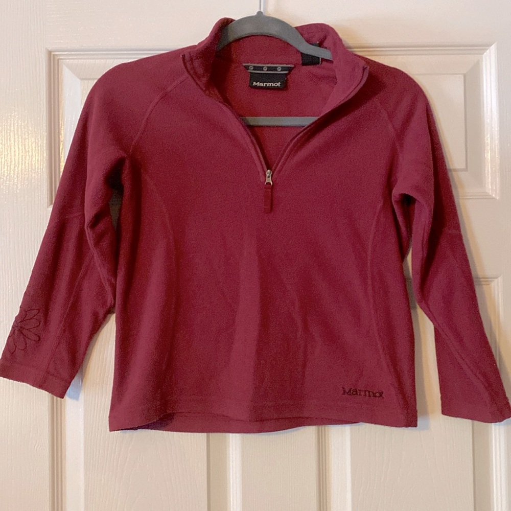 Marmot Girls 3/4 Zip Light Fleece Size M